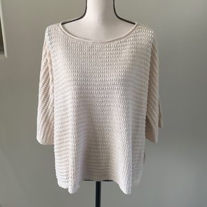 Anthropologie brand new size xs/small fits like medium/ large-cream sweater